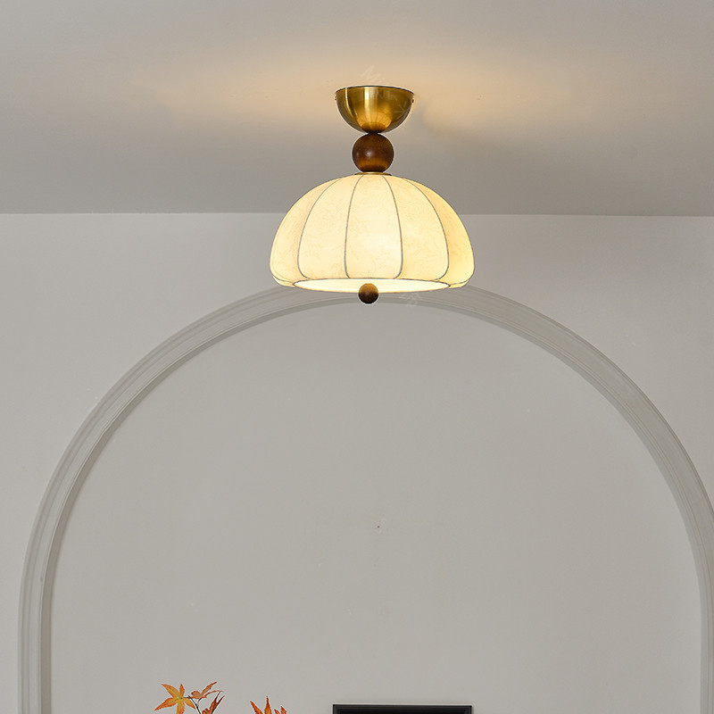 Lámpara retro francesa lámpara de dormitorio lámpara de comedor dormitorio principal estilo medieval cálido romántico protección de ojos lámparas de estudio sin
