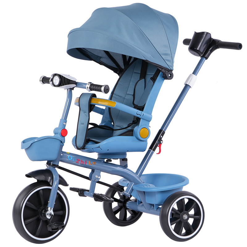 Pedales plegables del triciclo de los niños 1-3-6 años de la bicicleta de los niños cochecito de bebé bicicleta de la bicicleta del bebé
