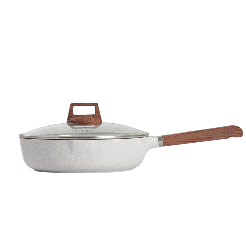 Juego de ollas conjunto completo de utensilios de cocina para el hogar juego de tres piezas Cocina de Inducción universal wok antiadherente olla sopa olla sartén combinación