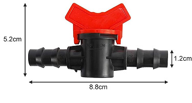 Kit de accesorios de riego Conector de tubería 16PE 16 Conector de enchufe Codo recto Interruptor de enchufe de tres vías