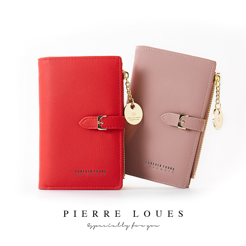 New Women's Short Fashion Short Wallet Zipper Wallet Multi Functional Zero Wallet_voghion.com