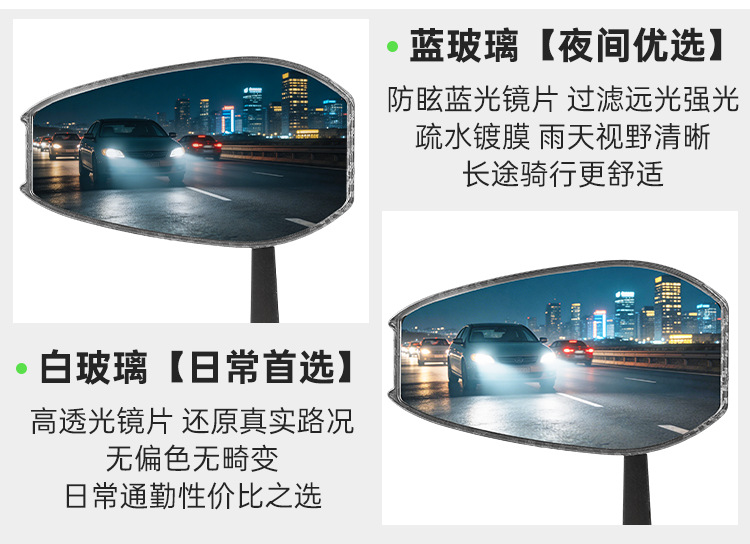 Aos4 Compatible with All Ninebot Series Rearview Mirrors, Electric Vehicle Front and Rear Mirrors, Niu N Series Reflectors, Rearview Mirrors