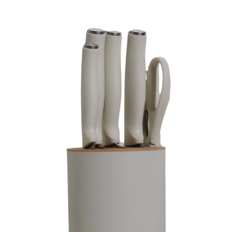 Inventario al por mayor de herramientas de cocina de acero inoxidable conjuntos de cuchillos de cocina cuchillo de corte conjunto completo de cuchillo de cuchillo de almacenamiento de cinco piezas