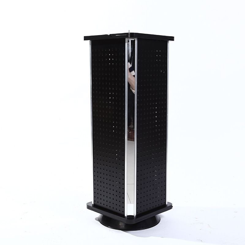 新款铝合金柜台式眼镜展示架可旋转圆方形带镜子太阳眼镜货架