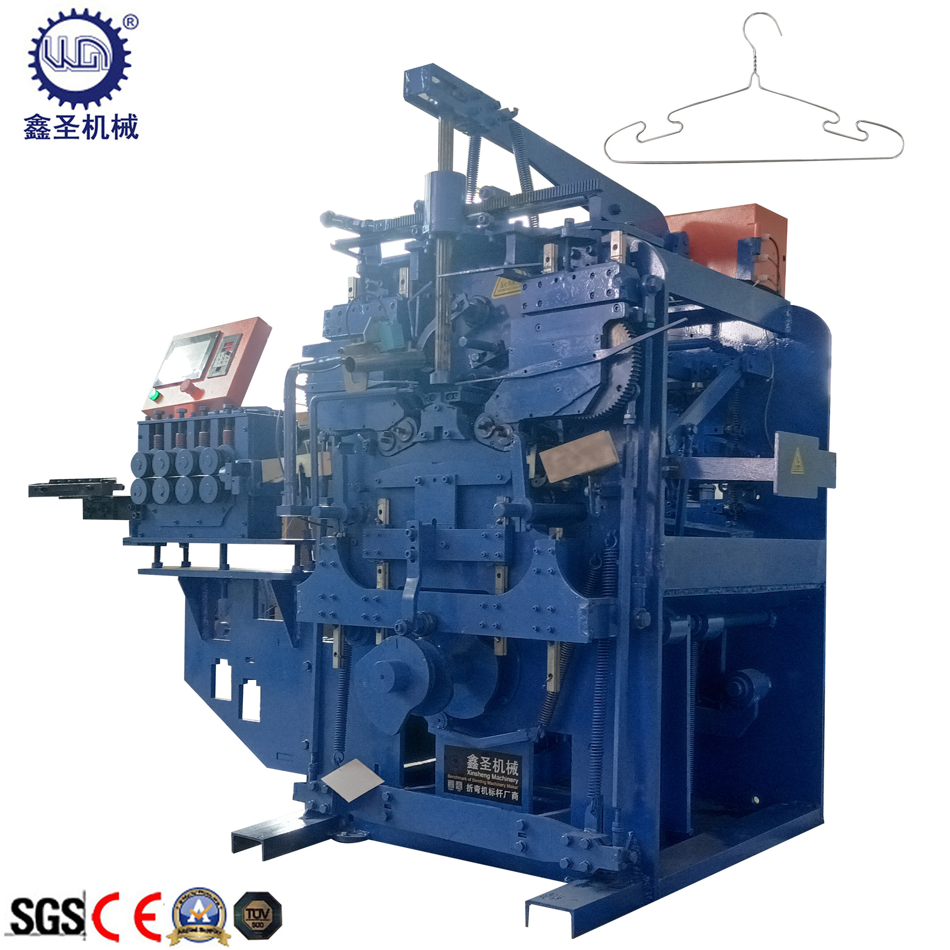 全自动不锈钢衣撑折弯机 蝴蝶款扭麻花衣架成型设备