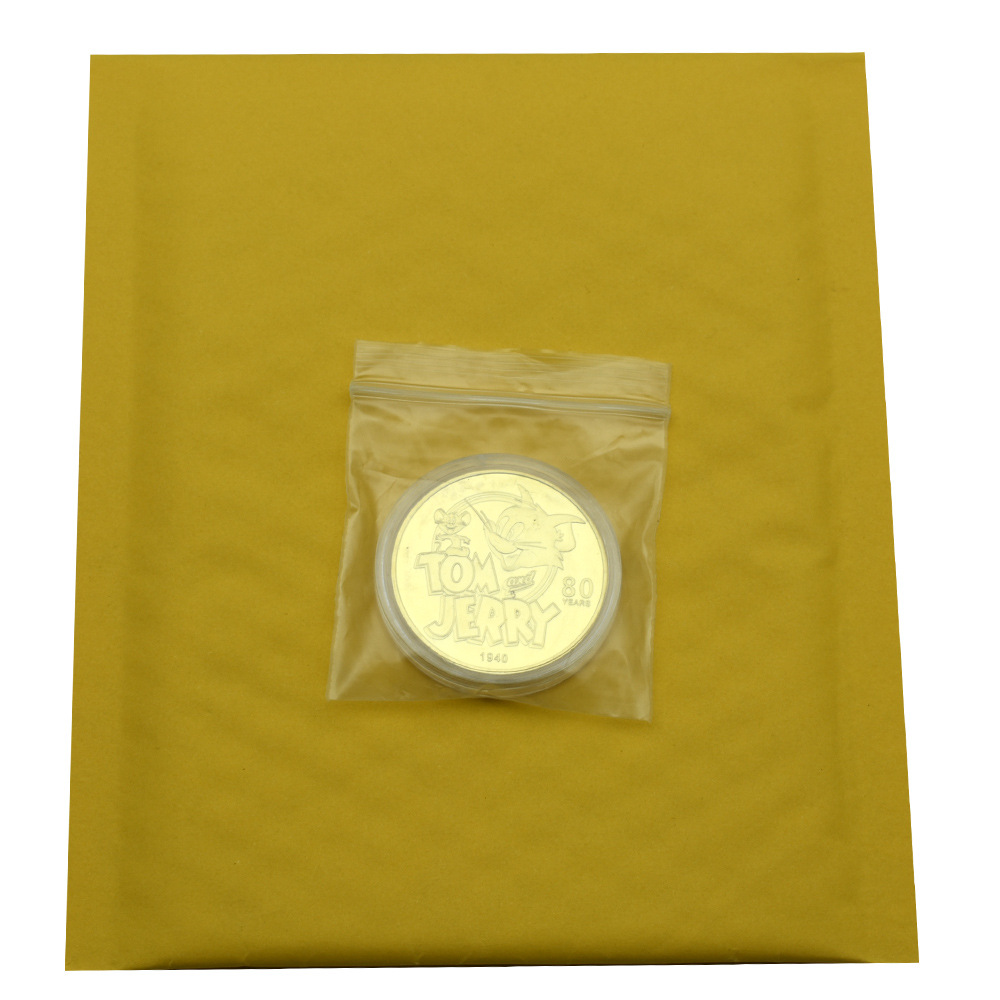 Cat and Mouse Classic Japanese Anime Coin Manga Golden Day Man Metal Moneda conmemorativa Medalla conmemorativa
