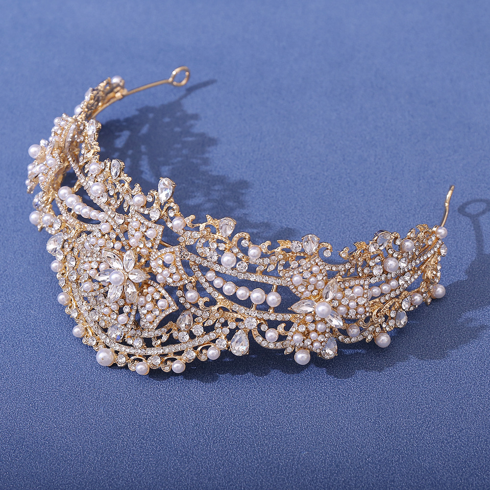 新娘珍珠水晶皇冠