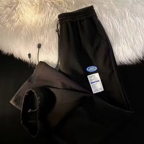 Autumn/Winter Striped Pinstripe Straight Casual Pants Men's Wide Leg Loose Trend Brand Sweatpants Boys Summer Thin Pants