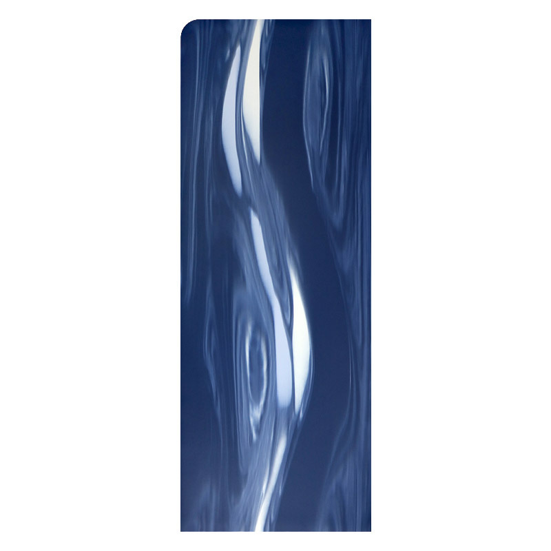 PU 대비 색상 데님 블루 대비 흰색