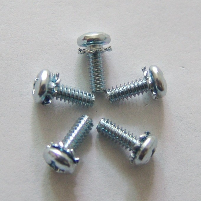 外齿盘头二组合螺丝 圆头组合螺丝  盘头外齿二组合  外齿二组合