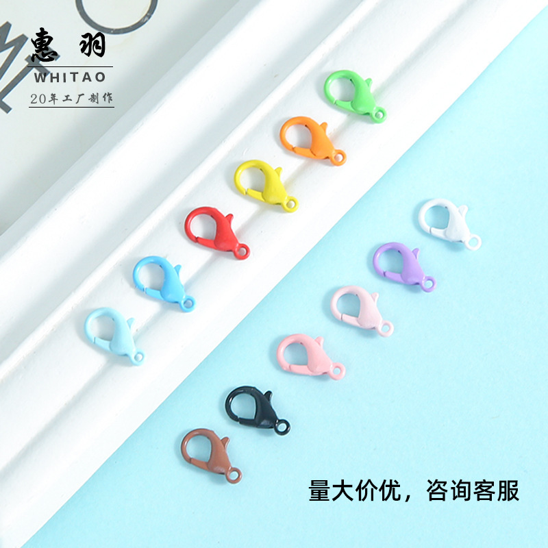 Colorful Painted 303 Crayfish Buckle Keychain DIY Material Connecting Buckle Jewelry Accessories Zinc Alloy Chain Buckle Wholesale Colorful Painted 303 Crayfish Buckle Keychain DIY Material Connecting Buckle Jewelry Accessories Zinc Alloy Chain Buckle Wholesale