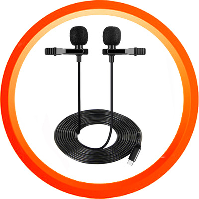 新品DAC数字解码TYPE C芯片迷你双麦手机麦克风K歌神器领夹麦|ms