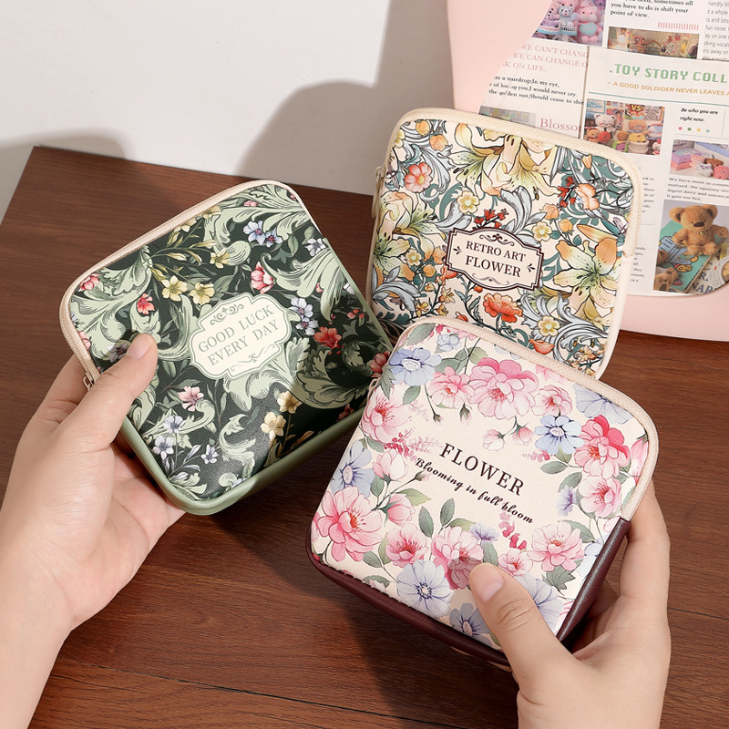 Van Gogh Oil Painting Portable Coin Purse, Earphone and Data Cable Storage Pouch, Lipstick Bag, Large Capacity Portable Menstrual Bag for Women Van Gogh Oil Painting Portable Coin Purse, Earphone and Data Cable Storage Pouch, Lipstick Bag, Large Capacity Portable Menstrual Bag for Women