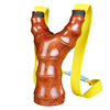 Precise slingshot from natural wood, Olympic bow rosewood with flat rubber bands, Olympic hair rope, high accuracy