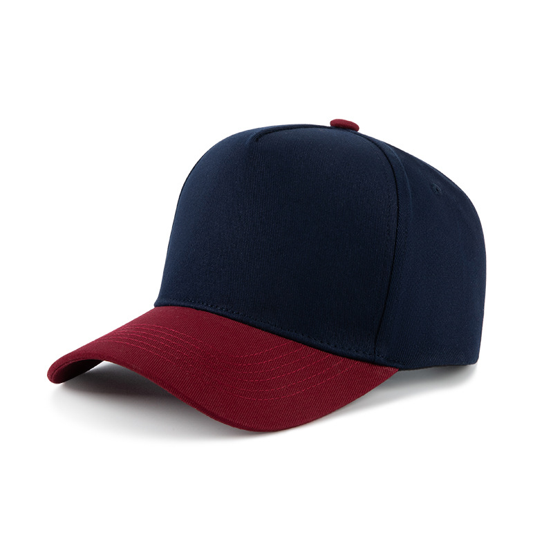 Techo rígido XD de algodón azul marino y rojo vino (tela)