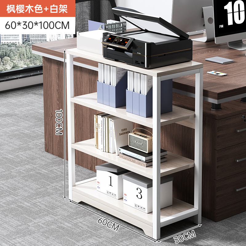 Estante de Escritorio para Impresora, Acero y Madera, Multifuncional, para Oficina image 17
