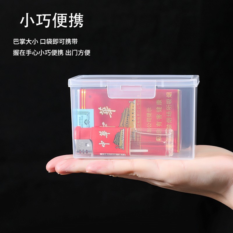 タバコ箱ソフトパック専用男性携帯防風プラスチック透明20本入り粗煙ソフトケース保護たばこ箱セット|undefined