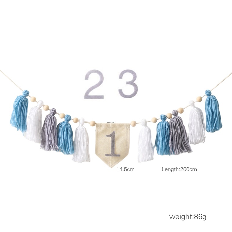 Transfronterizo bebé cumpleaños sombrero banner traje cumpleaños lugar diseño props bebé cumpleaños conmemorativo foto props