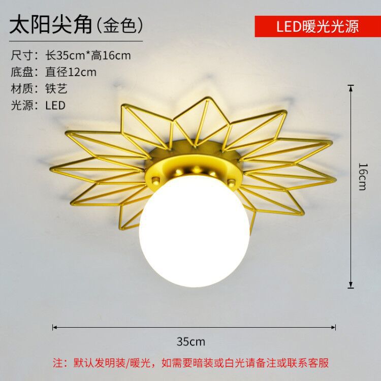 Luz de techo Luz del pasillo Luz Del Pasillo pasillo creativo Luz de Cristal balcón moderno minimalista Nórdico dormitorio lámparas