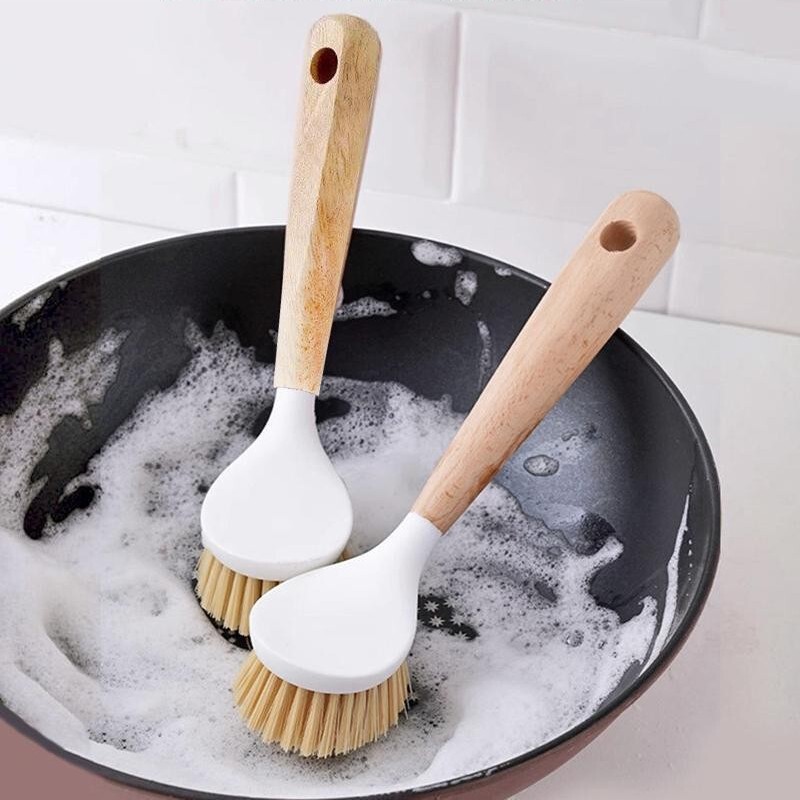 Long-Handled Pot Brush for Cleaning Pots and Dishes in the Kitchen