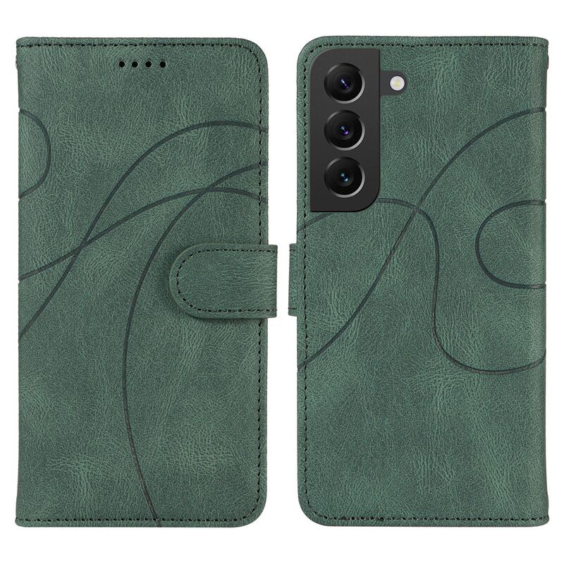 Suitable for Xiaomi 13 curved embossed mobile phone leather case Red Mi 10C skin sensitive pressure line flip card wallet protective case