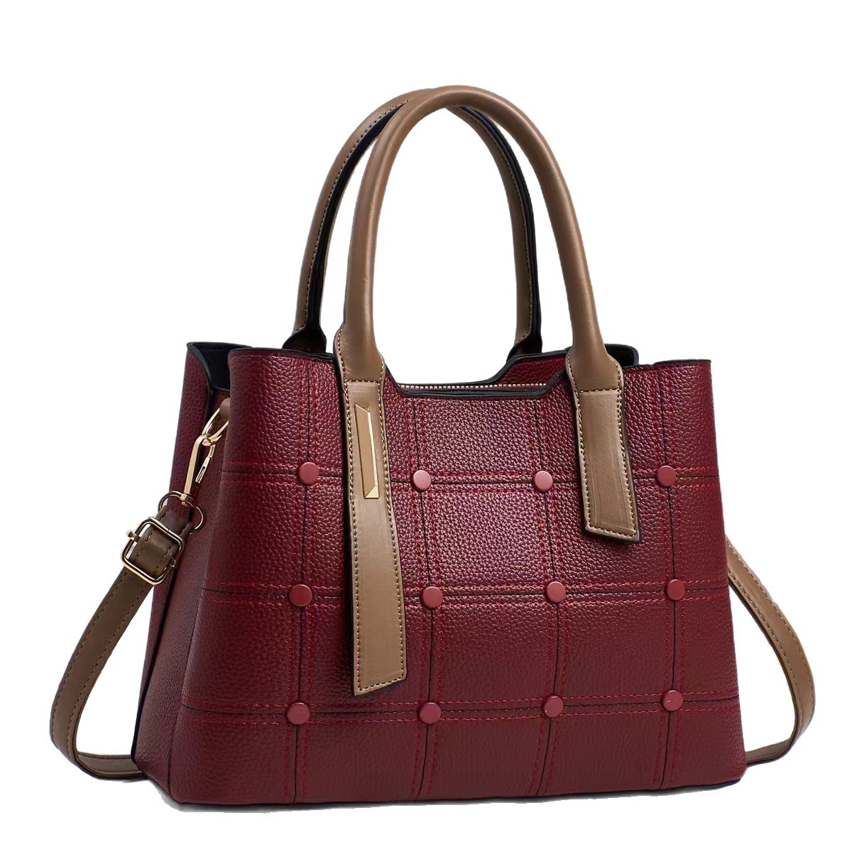 Moda femenina caliente 2025 fabricante de bolsos de mensajero de un solo hombro comercio exterior estilo caliente nuevo bolso grande de todo fósforo para damas portátiles