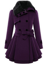 Y 84701 Double Breasted Long Wool Coat ����ë�ش���
