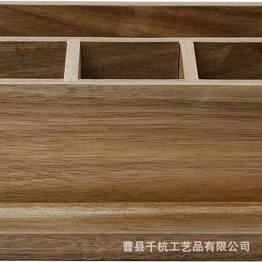 Estante de almacenamiento de vajilla portátil para el hogar de madera maciza con condimentos, palillos, vajilla occidental, caja de almacenamiento de cuchillo y tenedor de madera