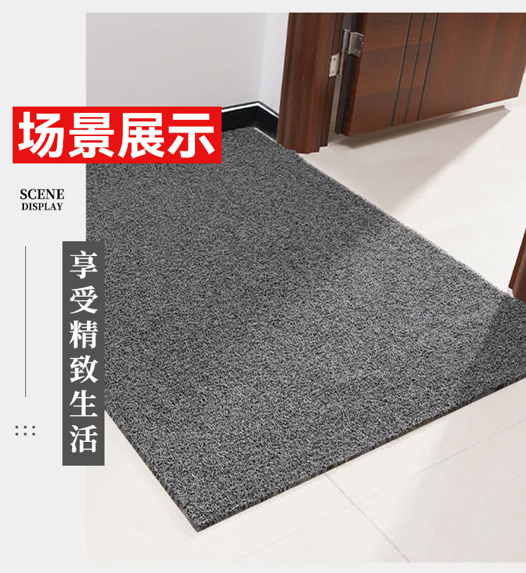 Cutting Silk Ring Floor Mat Door Entrance Door Mat Hall Household Anti-Slip Mat Car Door Plastic Foot Mat Carpet