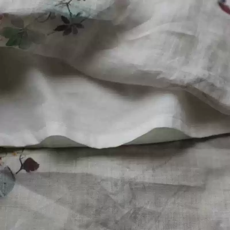 Кимоно-рубашка летом, хлопковое платье, китайский стиль, свободный крой, середина длины, силуэт А