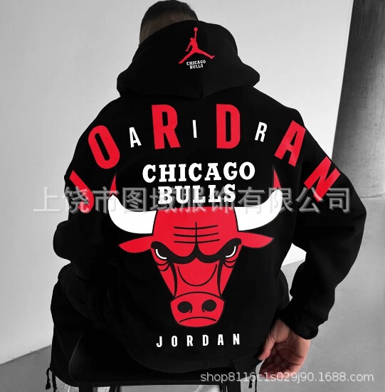 2024クロスボーダーNBAパーカーアウトドアスポーツレジャーバスケットボール服上着ゆるいカップルモデルメーカー直販|undefined