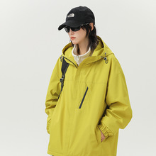 OOTD户外三合一冲锋衣秋冬防水防风保暖可拆卸男女款百搭休闲外套