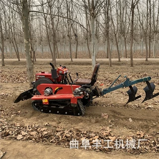 小型乘坐式履带微耕机水旱两用农用柴油履带旋耕机小型犁地耕地机
