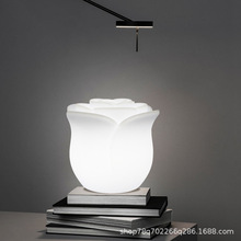 小台灯氛围灯装饰别墅花园草坪玫瑰花灯IP55防水七彩变色led灯