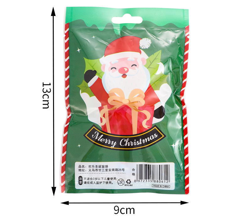 Christmas Festival Cartoon Pattern Christmas Cartoon Plastic Party Party Packs