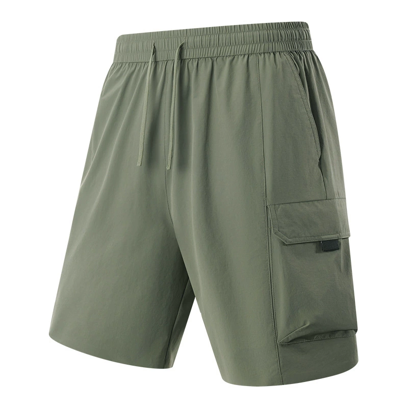 Новые стильные мужские шорты-карго, летние шорты с пятью точками в горном стиле, быстросохнущие свободные водоотталкивающие повседневные спортивные шорты большого размера с ощущением льда.