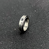 Fashionable ring engraved stainless steel, accessory, simple and elegant design