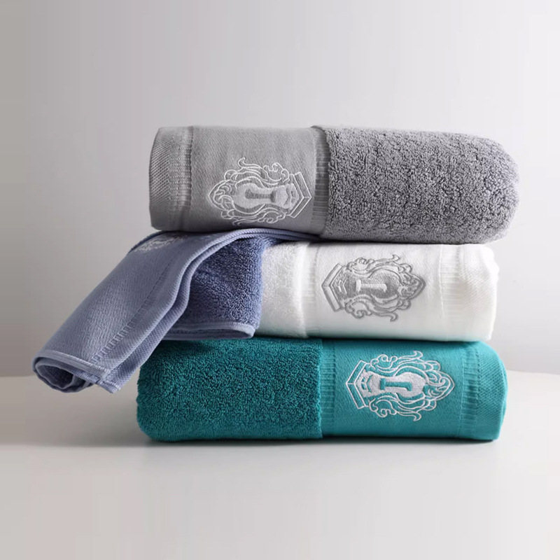 Hotel-Quality Pure Cotton Towel 34*75cm for Face Washing, Household Use, Absorbent, Not Easy to Shed, 120g, Soft for Wiping Hair