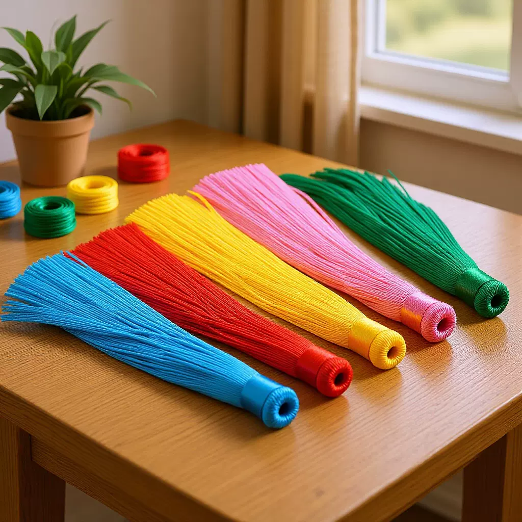 12厘米管状涤纶流苏小穗子服饰家纺扇坠diy挂件饰品配件吊穗23色