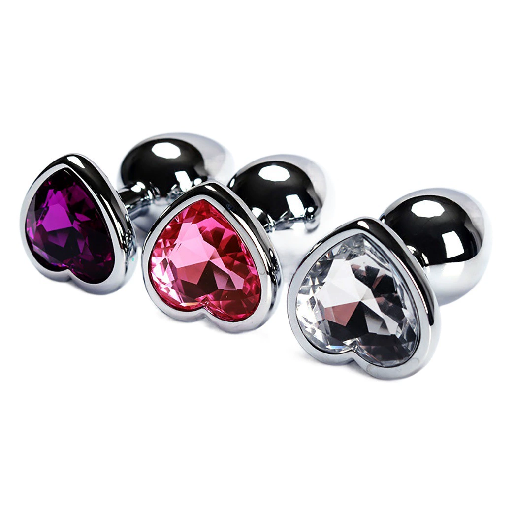 Товары для секса для взрослых Металлическая Анальная пробка в форме сердца В подсобке Женские SM Out Носящие секс-расширители Флирт Секс-реквизит