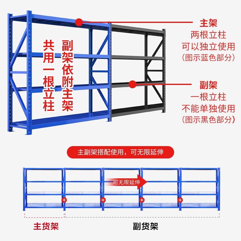 皇球重型倉庫棚物流大型倉庫棚倉庫棚金物棚900kg|undefined