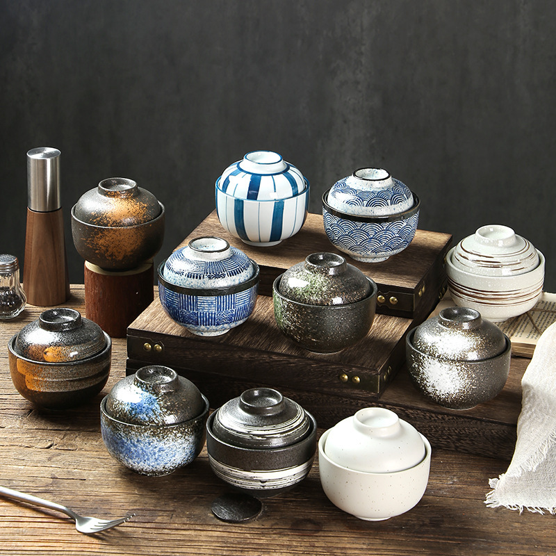 Japanese Ceramic Stew Pot with Lid Bowl Dessert Steamed Egg Pot Home Restaurant Stew Soup Bowl Health Water-Proof Bird's Nest Cup Wholesale Japanese Ceramic Stew Pot with Lid Bowl Dessert Steamed Egg Pot Home Restaurant Stew Soup Bowl Health Water-Proof Bird's Nest Cup Wholesale