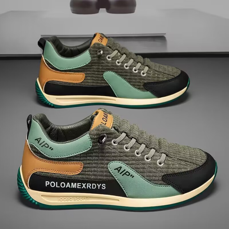 Zapatos de hombre 2024 nueva tendencia de deportes de ocio de primavera, zapatos casuales de todo fósforo, zapatos de Forrest Gump para correr planos ligeros para hombre