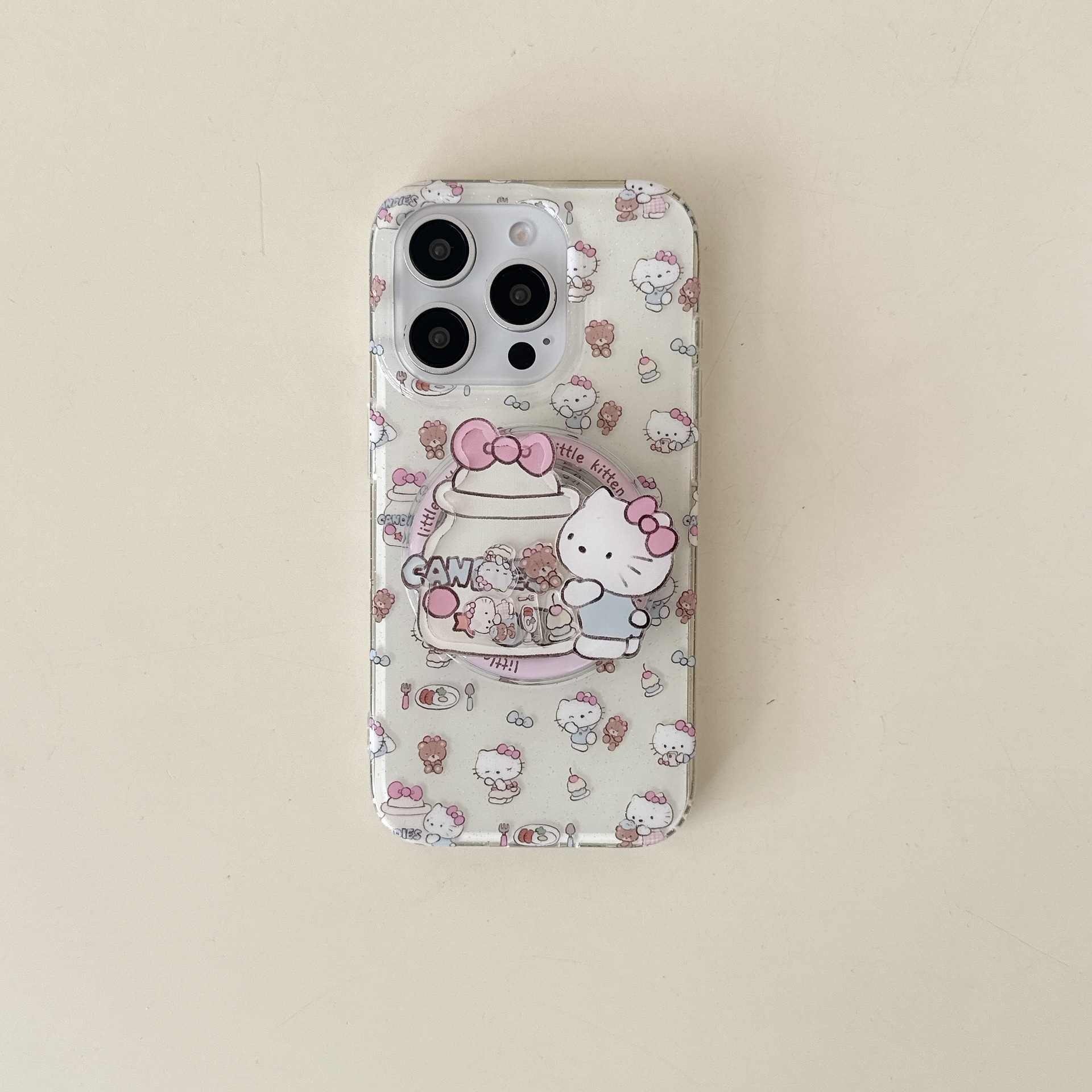 Lindo postre oso ktcat apple 15ProMax funda para teléfono móvil 16Pro Girl Heart 14/13 atracción magnética 16