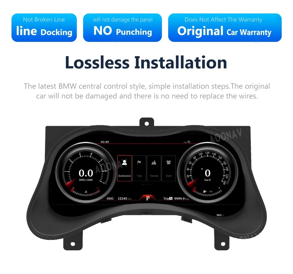 Suitable for Infiniti Qx70 2013- 201712.3inch Lcd Linux System Digital Instrument Cluster
