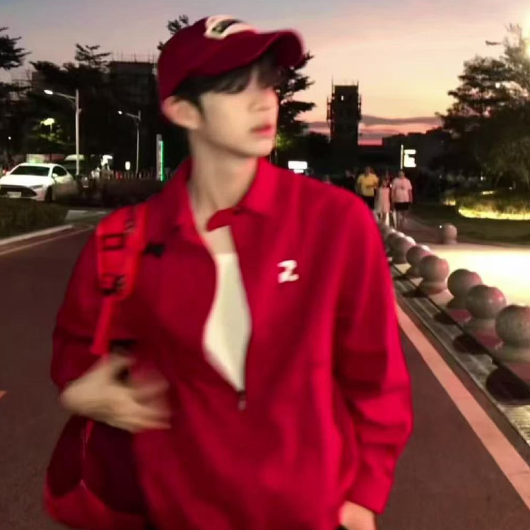 莉莉子衬衫外套男女秋季韩系情侣装高级感美式cleanfit哈灵顿夹克|undefined