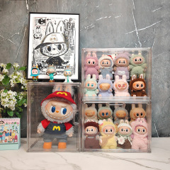 Labubu ディスプレイボックス透明フィギュアブラインドボックスバッグダストカバーぬいぐるみ人形綿人形収納ボックス