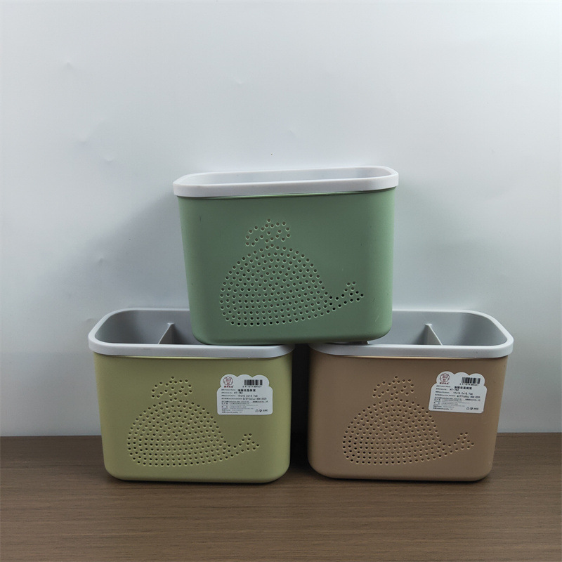 Organizador para palillos y cucharas de plástico multicompartmento para cocina, venta al por mayor para tiendas de 2 euros.