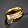 Fashionable ring stainless steel for beloved, suitable for import, wholesale, simple and elegant design, 6mm