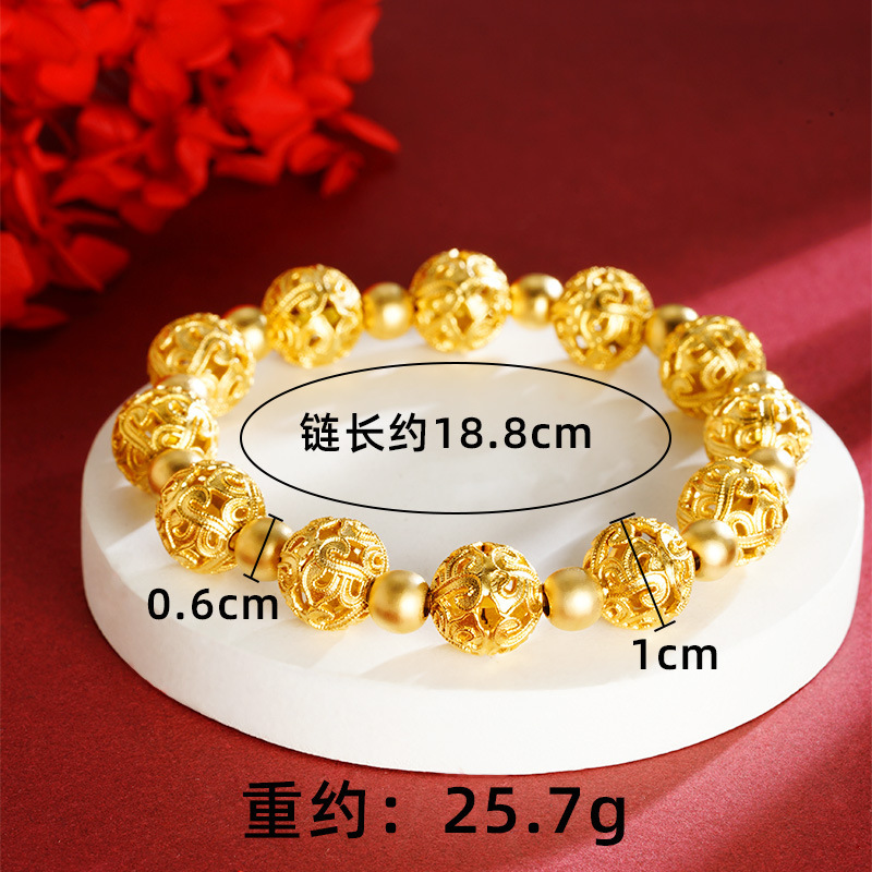 Nuevo brazalete chino de bambú de estilo chino para damas que no se desvanece durante mucho tiempo, brazalete de marea nacional de esmalte, joyería de latón dorado de arena vietnamita